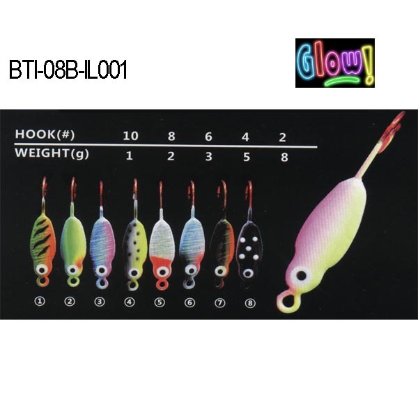 BTI-08B-IL001 lead ice jig