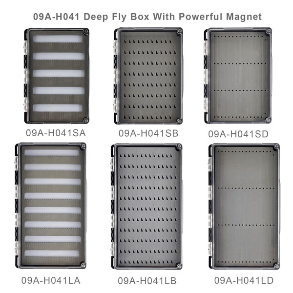 09A-H041 Deep Fly Box With Powerful Magnet