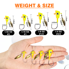 BTI-08B-419 Shad Crappie Jig Heads