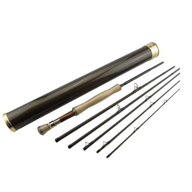 6 Sections High End Travel Fly Rods - 9'6'' LW6/7 Fast Action, 36T Carbon