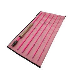 6 Sections Travel Fly Rods For Lady - 8'9'' LW4/5, 9'1'' LW5/6, 10'3'' LW2/3 Fast Action, Attractive Pink Finish, 24T Carbon