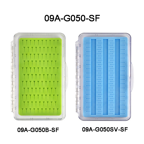09A-G050-SF Middle Size Deep Fly Box With Silicone Insert