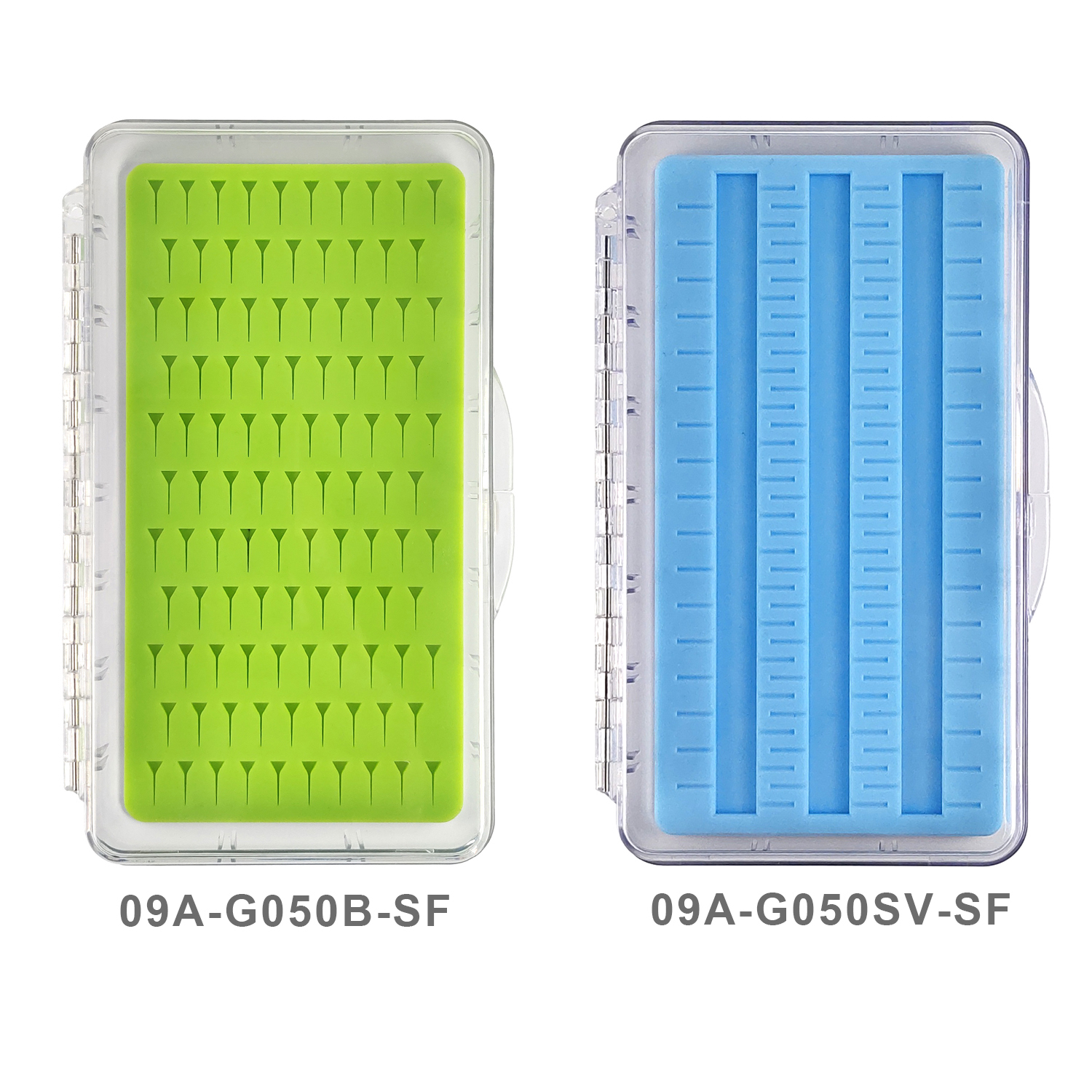 09A-G050-SF Middle Size Deep Fly Box With Silicone Insert