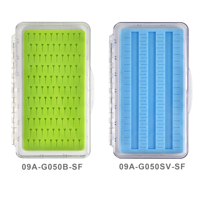 09A-G050-SF Middle Size Deep Fly Box With Silicone Insert
