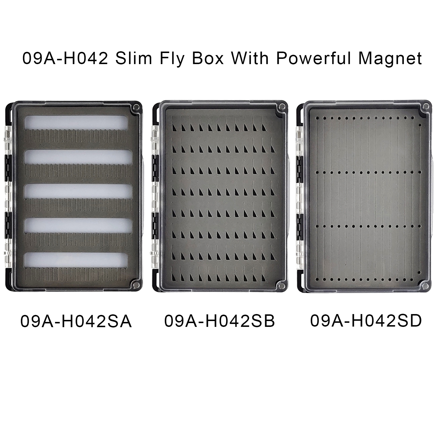 09A-H042 Two Size Slim Fly Box With Powerful Magnet