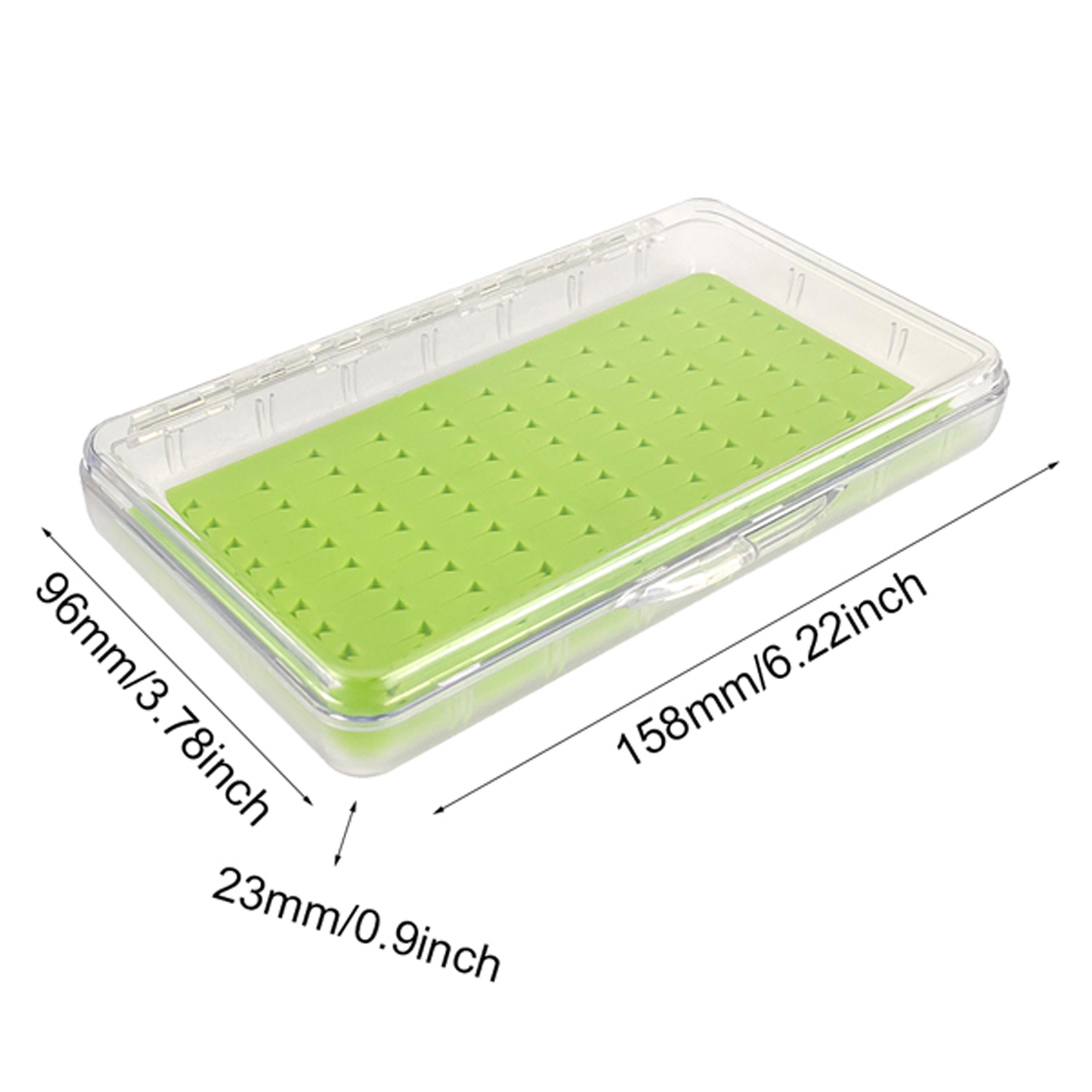 09A-G050-SF Middle Size Deep Fly Box With Silicone Insert