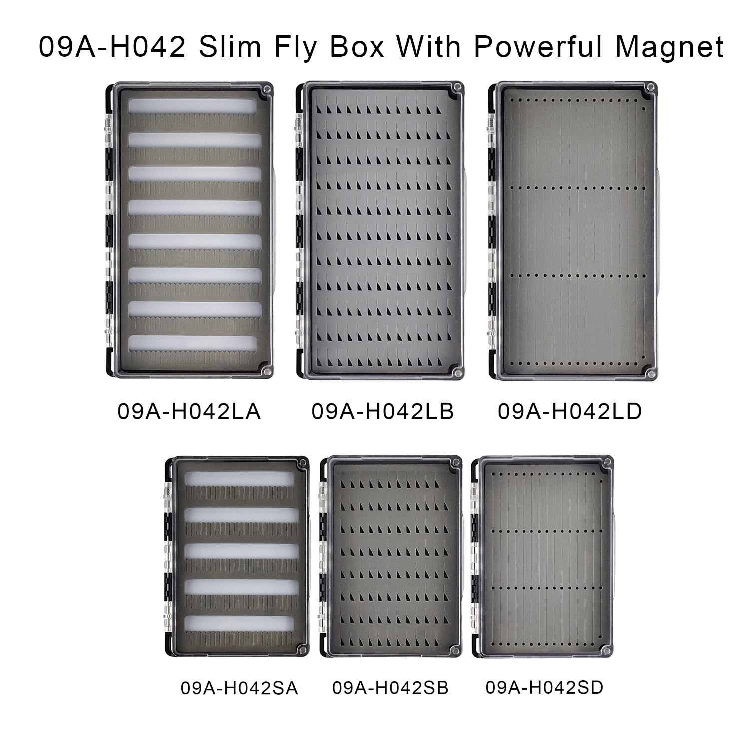 09A-H042 Two Size Slim Fly Box With Powerful Magnet