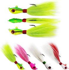 BTI-08B-408 Glow Bucktail Jigs