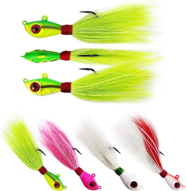 BTI-08B-408 Glow Bucktail Jigs