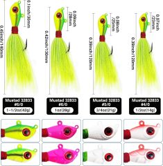 BTI-08B-408 Glow Bucktail Jigs