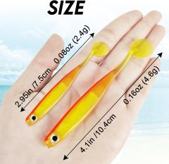 BTI-05D-RC072 Paddle Tail Soft Fishing Lure