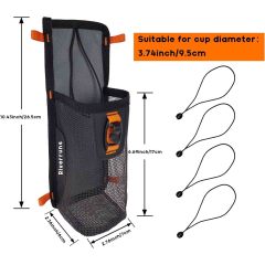 BTI-10F-5001 Pliers Holder, Cup Holder Sleeve, 3 Compartments Mesh Bag, 4 Compartment Mesh Bag, Single Compartment Mesh Bag