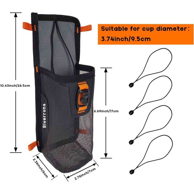 BTI-10F-5001 Pliers Holder, Cup Holder Sleeve, 3 Compartments Mesh Bag, 4 Compartment Mesh Bag, Single Compartment Mesh Bag