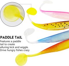 BTI-05D-RC072 Paddle Tail Soft Fishing Lure