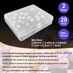 BTI-08B-417 Uncoated Spring Lock Crappie Jig Heads