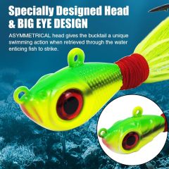 BTI-08B-408 Glow Bucktail Jigs