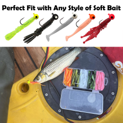 BTI-08B-416 Colored Spring Lock Crappie Jig Heads