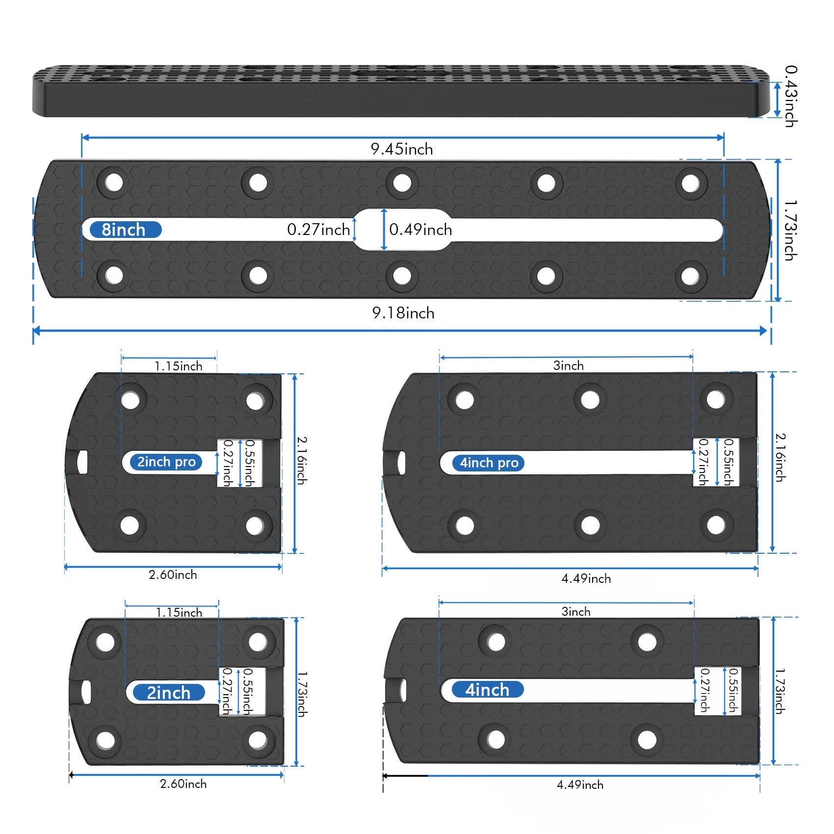 BTI-14A-3003 Nylon Track Mount Pro