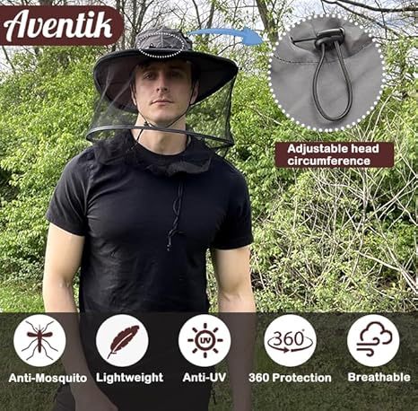 BTI-11E-MMH02 Mosquito Head Net Hat