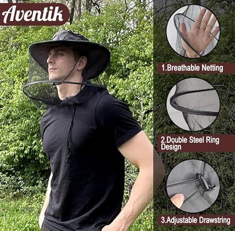 BTI-11E-MMH02 Mosquito Head Net Hat