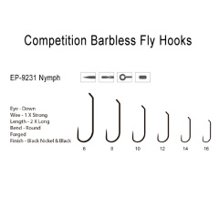 EP-9231 Nymph Fly Hook