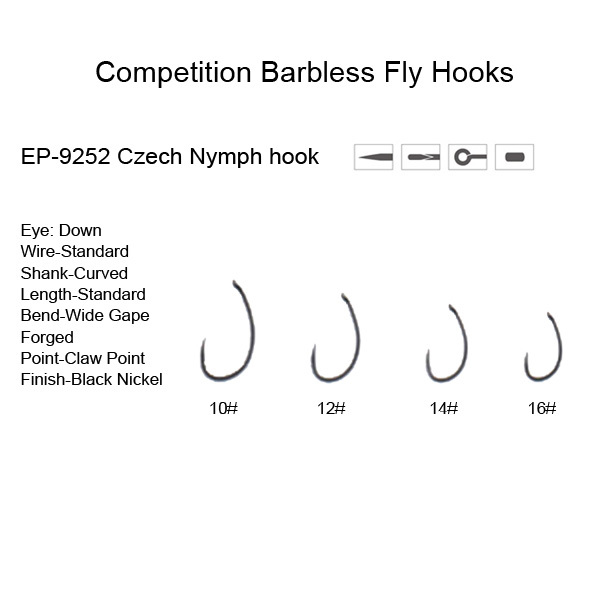 Wide Gape Czech Nymph Hook EP-9252