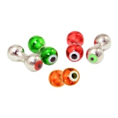 BTI-08A-001 Brass Barbell With Eyes