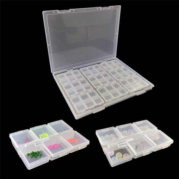 BTI-09A-H24L(9C with 9pcs H0603 boxes) Bead Organizer Box