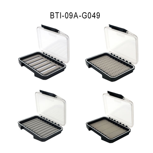 BTI-09A-G049 Waterproof fly box with different foam choice