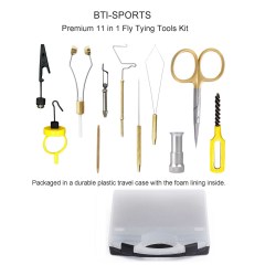 BTI-09E-6300 Premium Fly Fishing Complete Tying Tool Kit