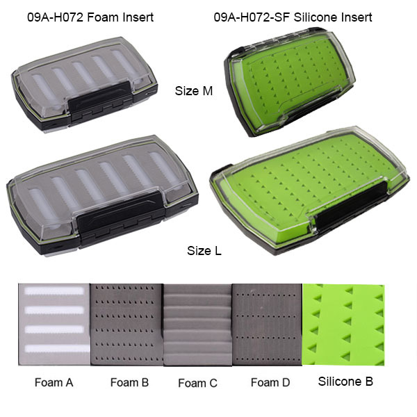 BTI-09A-H072 New Shape Double Sides Waterproof Box With Foam And Silicone Insert