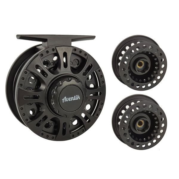 02B-HVCE New graphite large arbor cassette fly reel