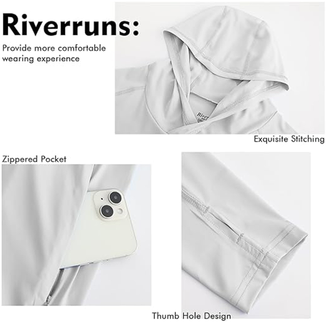 BTI-11E-1016 Solid color UPF 50+ hoodie