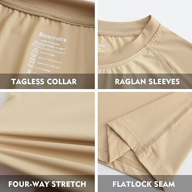 BTI-11E-1017 Solid color mixed short sleeve T-shirt