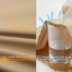 BTI-11E-1017 Solid color mixed short sleeve T-shirt