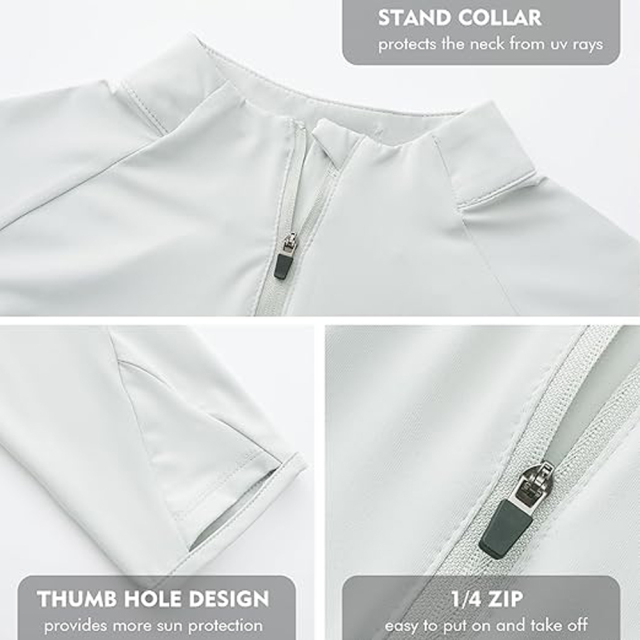 BTI-11E-1018 UPF 1/4 zip long sleeve shirt