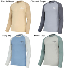 BTI-11E-1013 Solid color mixed long sleeve T-shirt