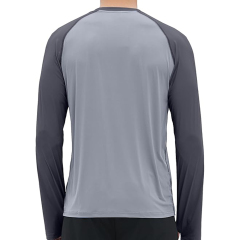 BTI-11E-1013 Solid color mixed long sleeve T-shirt