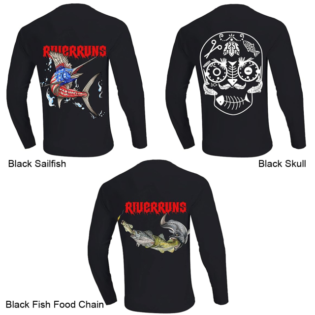 BTI-11E-FT05 Solid color long sleeve fishing T-shirt