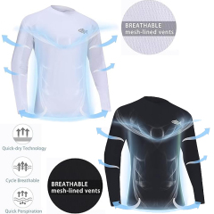 BTI-11E-FT05 Solid color long sleeve fishing T-shirt