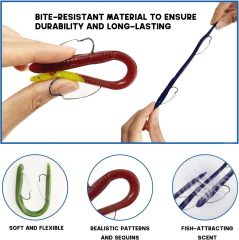 BTI-05D-RC075 Weedless Pre-Rigged Bass Fishing Lures