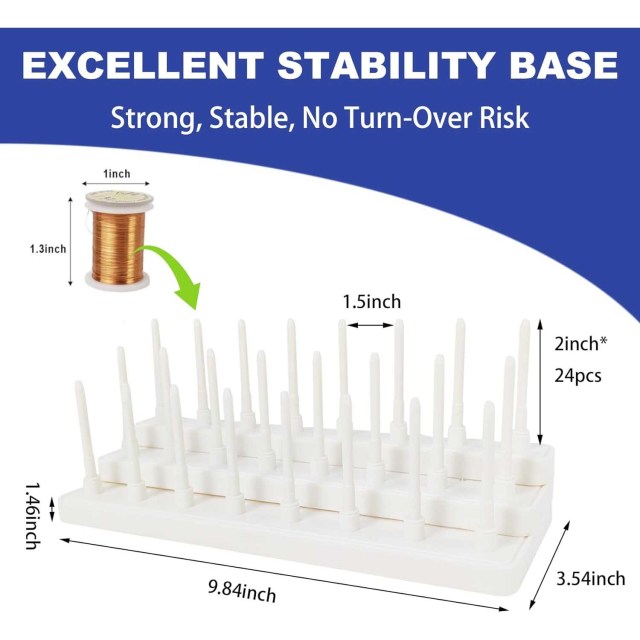 BTI-09E-6159B ABS Fly Tying Thread Dpool Stand