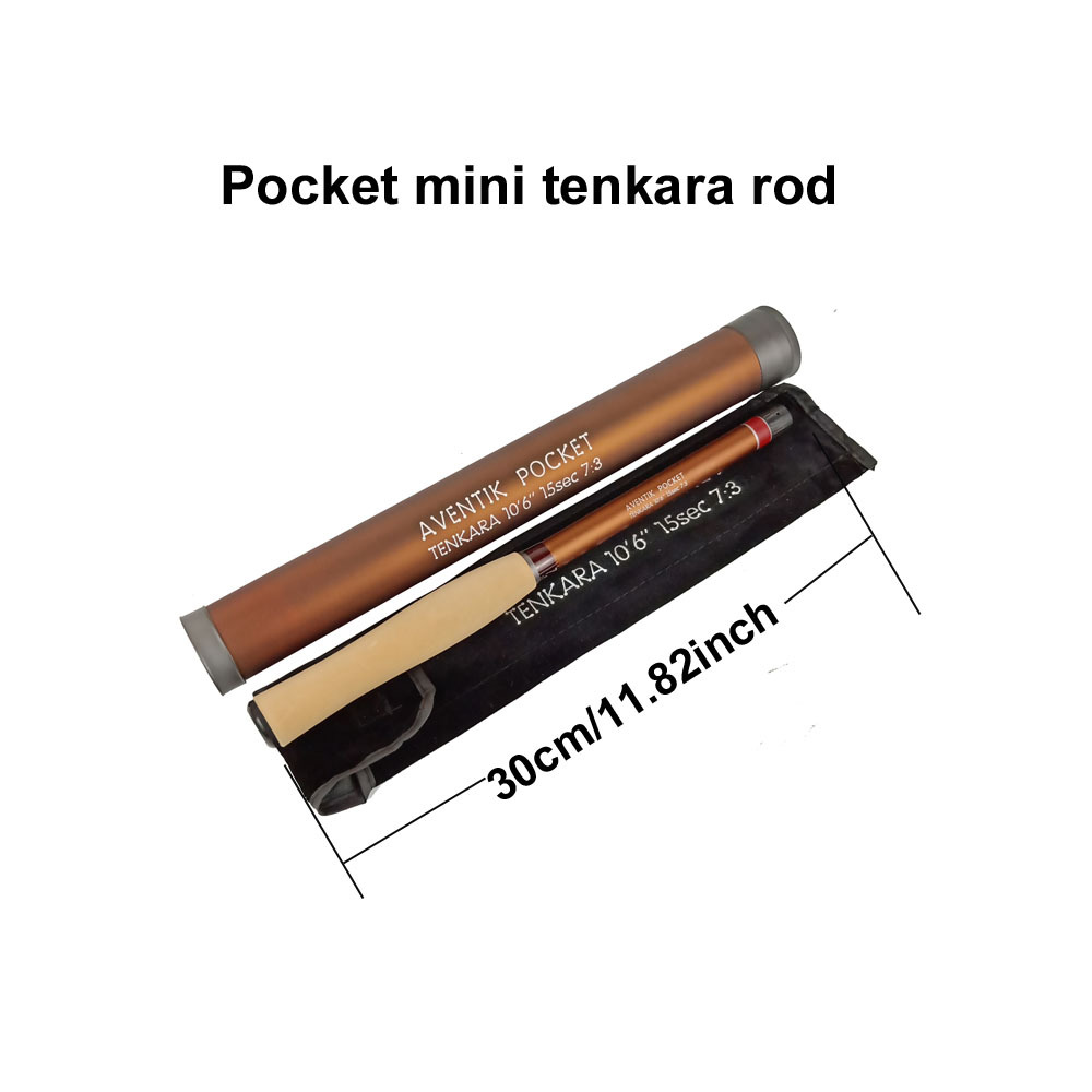 Pocket mini tenkara rod with EVA handle