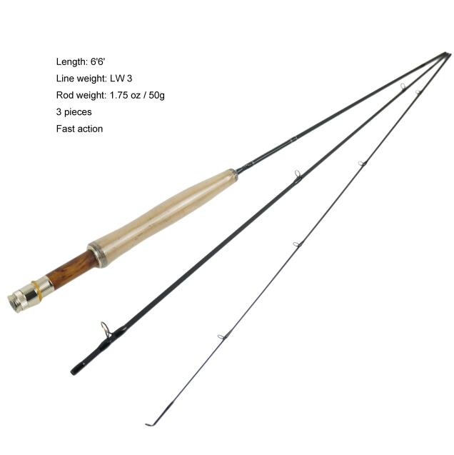 6'6''LW3 3sec fly rods