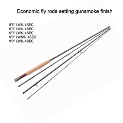 Best Value Fly Rods - 8'6'' & 9'0'' & 9'6'' & 10'0'' from 4wt to 9wt 4pcs Fast Action, 24T Carbon