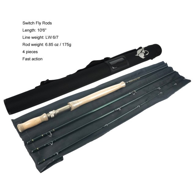 Switch fly rods set three 10'6'' LW6/7 4SEC