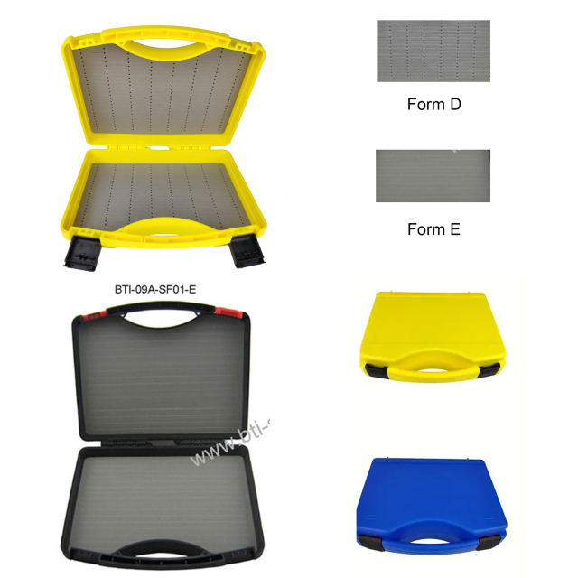 BTI-09A-SF01 Plastic click lock streamer fly carrying case