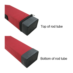 Rectangle cordura rod tube with hard top protection