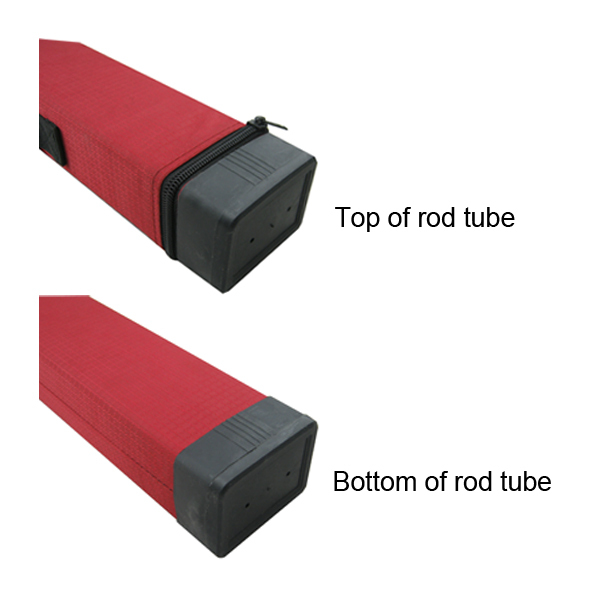 Rectangle cordura rod tube with hard top protection