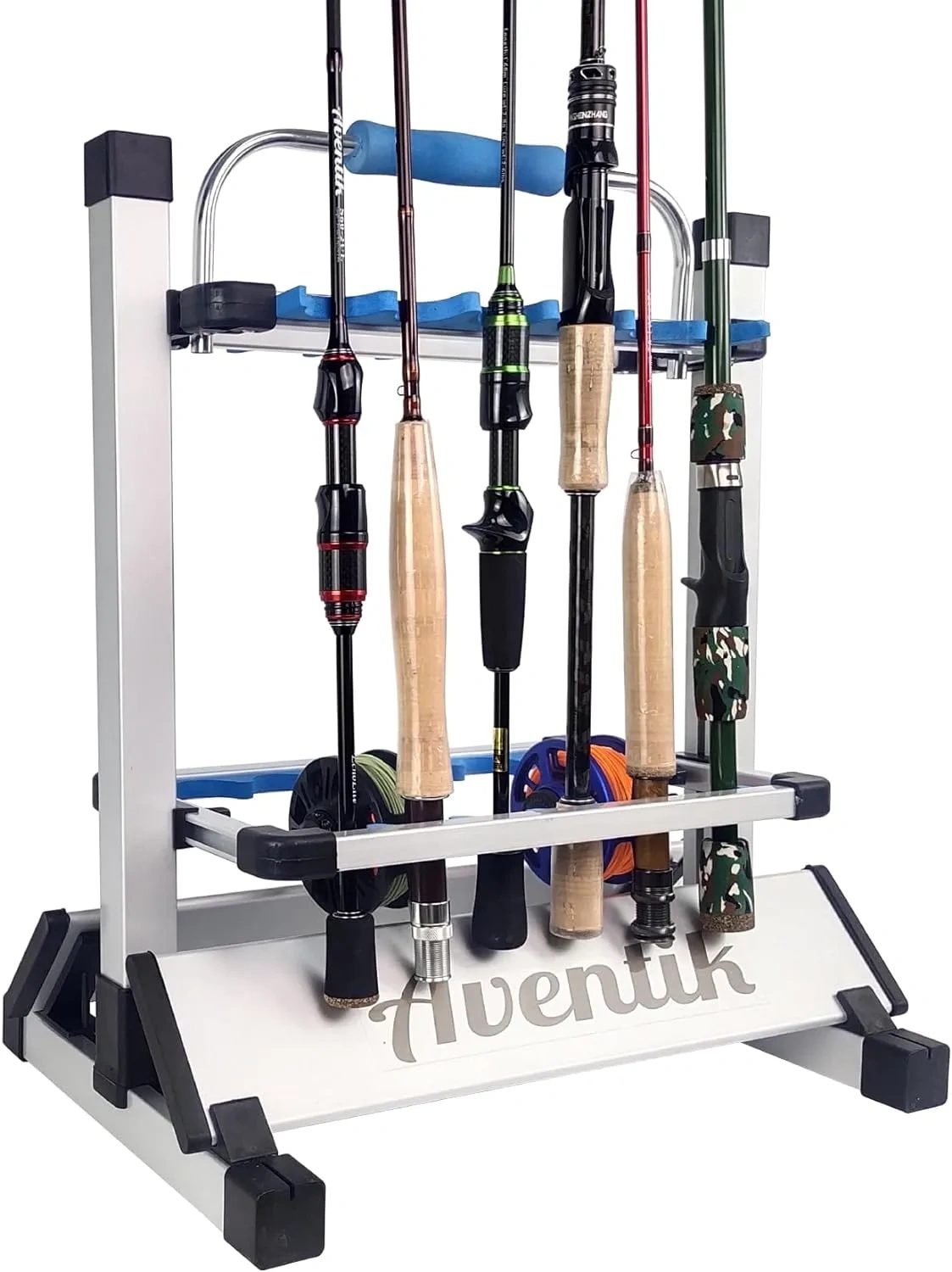 BTI-09E-3153 Aluminum Mini Rod Shelf with Lifting Handle to Hold 12pcs Rods